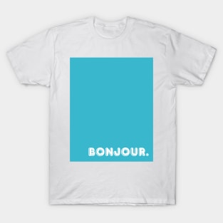 Blue Bonjour T-Shirt